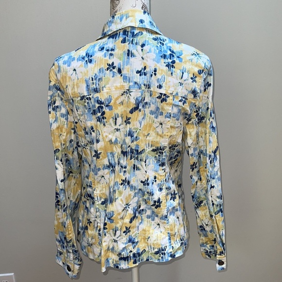 Koret large floral denim coat - Picture 4 of 6